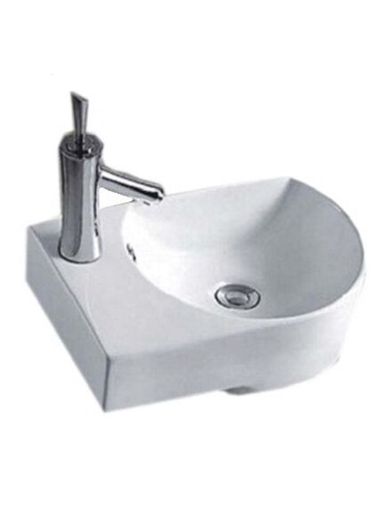 Купить Раковина CeramaLux 41 9273R Белая (9273r) по цене 7300 руб., в Санкт-Петебруге в интернет магазине 100-Систем, а также дургие товары CeramaLux из раздела Подвесные раковины и Раковины и пьедесталы