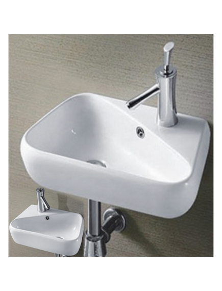 Купить CeramaLux N 9275L Раковина накладная  45 см (9275l) по цене 7100 руб., в Санкт-Петебруге в интернет магазине 100-Систем, а также дургие товары CeramaLux из раздела Подвесные раковины и Раковины и пьедесталы