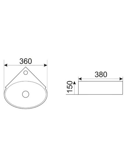Купить Раковина CeramaLux 36 9359 Белая (9359) по цене 5100 руб., в Санкт-Петебруге в интернет магазине 100-Систем, а также дургие товары CeramaLux из раздела Подвесные раковины и Раковины и пьедесталы