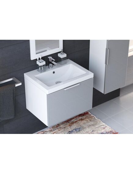 Купить Раковина Cersanit Como 50 UM-COM50/1 Белая (s-um-com50/1-w) по цене 4190 руб., в Санкт-Петебруге в интернет магазине 100-Систем, а также дургие товары CERSANIT из раздела Подвесные раковины и Раковины и пьедесталы