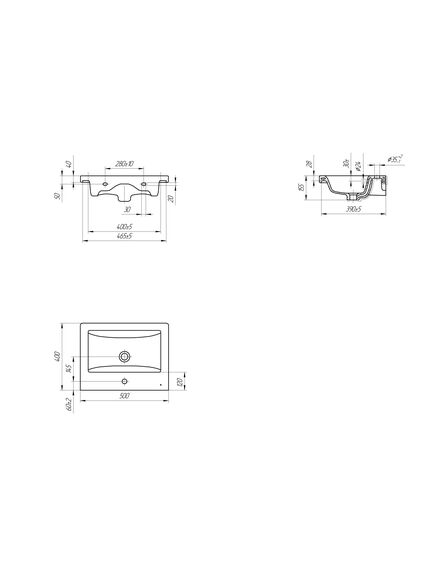 Купить Раковина Cersanit Como 50 UM-COM50/1 Белая (s-um-com50/1-w) по цене 4190 руб., в Санкт-Петебруге в интернет магазине 100-Систем, а также дургие товары CERSANIT из раздела Подвесные раковины и Раковины и пьедесталы