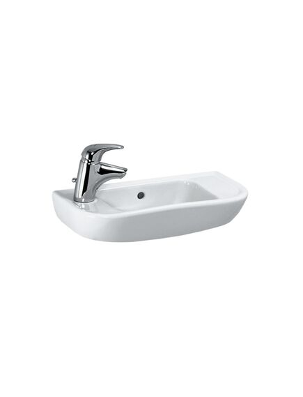 Купить Раковина Laufen Pro B 55 8.1695.7 L Белая (8.1695.7.000.105.1) по цене 11989.77 руб., в Санкт-Петебруге в интернет магазине 100-Систем, а также дургие товары LAUFEN из раздела Подвесные раковины и Раковины и пьедесталы