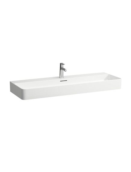 Купить Раковина Laufen Val 1200x420 отверстие по центру 8.1028.9.000.104.1 (8.1028.9.000.104.1) по цене 85829.77 руб., в Санкт-Петебруге в интернет магазине 100-Систем, а также дургие товары LAUFEN из раздела Подвесные раковины и Раковины и пьедесталы