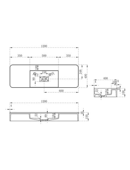 Купить Раковина из искусственного камня Vincea VWB-6S312MW, 1200*400*150, подвесная, цвет белый матовый, , шт (vwb-6s312mw) по цене 44754.5 руб., в Санкт-Петебруге в интернет магазине 100-Систем, а также дургие товары Vincea из раздела Подвесные раковины и Раковины и пьедесталы