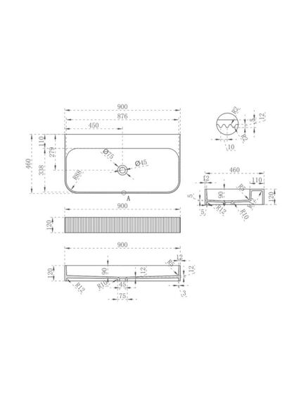 Купить Раковина из искусственного камня Vincea VWB-6SG90MW, 900*460*120, подвесная, цвет белый матовый, , шт (vwb-6sg90mw) по цене 42541 руб., в Санкт-Петебруге в интернет магазине 100-Систем, а также дургие товары Vincea из раздела Подвесные раковины и Раковины и пьедесталы
