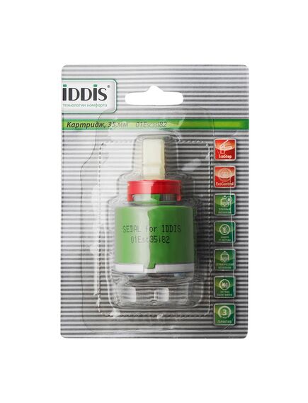 Купить Картридж для смесителя Iddis 01ESC35I82 D35 EcoStop №1 (01esc35i82) по цене 699 руб., в Санкт-Петебруге в интернет магазине 100-Систем, а также дургие товары IDDIS из раздела Комплектующие и запчасти и Смесители