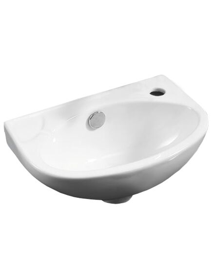 Купить Раковина угловая Azario 37х25х15  белая (az-41203) по цене 2550 руб., в Санкт-Петебруге в интернет магазине 100-Систем, а также дургие товары Azario из раздела Угловые раковины и Раковины и пьедесталы