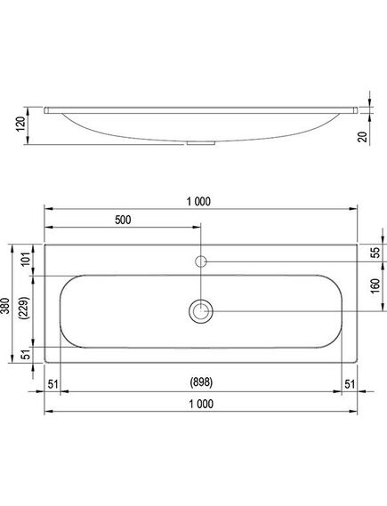 Купить Раковина Ravak Ring 1000 Белый (xjk01110000) по цене 22000 руб., в Санкт-Петебруге в интернет магазине 100-Систем, а также дургие товары RAVAK из раздела Подвесные раковины и Раковины и пьедесталы