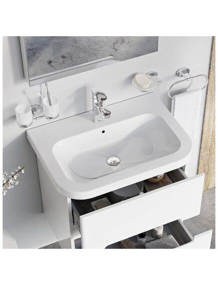 Купить Раковина Ravak Chrome 650 Белая (xjg01165000) по цене 15573 руб., в Санкт-Петебруге в интернет магазине 100-Систем, а также дургие товары RAVAK из раздела Подвесные раковины и Раковины и пьедесталы