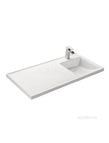 Купить Раковина AQUATON Лондри 1050 белая правая 1A72223KLH010 (1a72223klh010) по цене 16226.5 руб., в Санкт-Петебруге в интернет магазине 100-Систем, а также дургие товары AQUATON из раздела Раковины над стиральной машиной и Раковины и пьедесталы