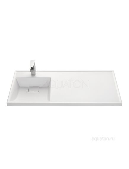 Купить Раковина AQUATON Лондри 1050 белая левая 1A72833KLH01L (1a72833klh01l) по цене 16226.5 руб., в Санкт-Петебруге в интернет магазине 100-Систем, а также дургие товары AQUATON из раздела Раковины над стиральной машиной и Раковины и пьедесталы