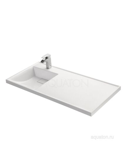 Купить Раковина AQUATON Лондри 1050 белая левая 1A72833KLH01L (1a72833klh01l) по цене 16226.5 руб., в Санкт-Петебруге в интернет магазине 100-Систем, а также дургие товары AQUATON из раздела Раковины над стиральной машиной и Раковины и пьедесталы