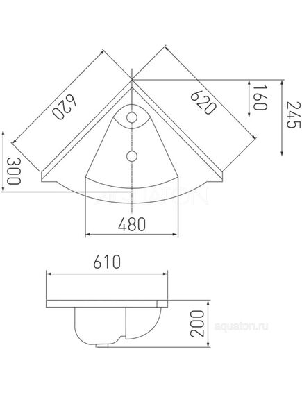 Купить Раковина AQUATON Сергей 62 белая 1A700131SR010 (1a700131sr010) по цене 16166.88 руб., в Санкт-Петебруге в интернет магазине 100-Систем, а также дургие товары AQUATON из раздела Угловые раковины и Раковины и пьедесталы