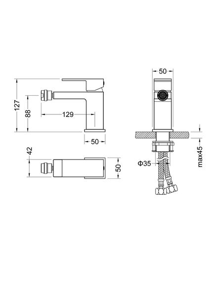 Купить Смеситель для биде Timo Selene 2062/17F Золото матовое (2062/17f) по цене 22639 руб., в Санкт-Петебруге в интернет магазине 100-Систем, а также дургие товары TIMO из раздела Смесители для биде и Смесители