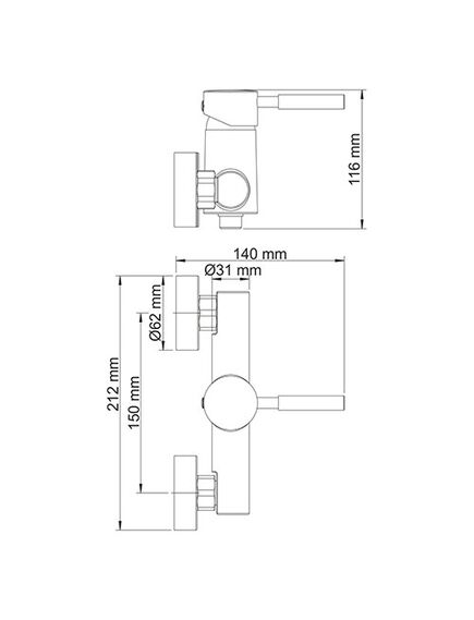 Купить Смеситель для душа WasserKRAFT Main 4102 Хром (4102) по цене 11890 руб., в Санкт-Петебруге в интернет магазине 100-Систем, а также дургие товары WasserKRAFT из раздела Смесители для душа без излива и Смесители для ванны и душа