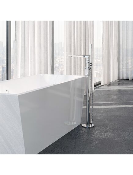 Купить Смеситель для ванны WasserKRAFT Dinkel 5821 Хром (5821) по цене 82518 руб., в Санкт-Петебруге в интернет магазине 100-Систем, а также дургие товары WasserKRAFT из раздела Напольные смесители для ванны, раковины и Смесители для ванны и душа