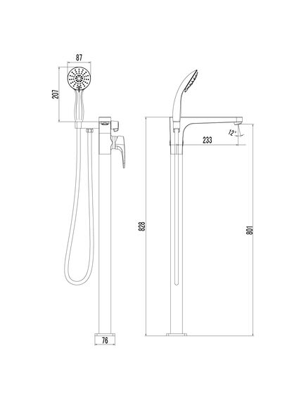 Купить Смеситель Lemark Shift LM4344C для ванны, напольный (lm4344c) по цене 46790 руб., в Санкт-Петебруге в интернет магазине 100-Систем, а также дургие товары LEMARK из раздела Напольные смесители для ванны, раковины и Смесители для ванны и душа
