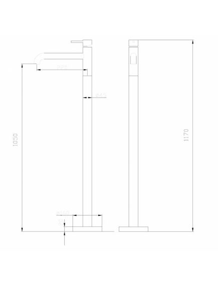 Купить Смеситель ABBER Wasser Kreis AF8140 напольный для раковины, хром (AF8140) по цене 44300 руб., в Санкт-Петебруге в интернет магазине 100-Систем, а также дургие товары ABBER из раздела Напольные смесители для ванны, раковины и Смесители для ванны и душа