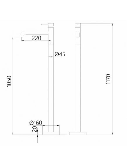 Купить Смеситель ABBER Wasser Kreis AF8140G напольный для раковины, золото матовое (af8140g) по цене 63000 руб., в Санкт-Петебруге в интернет магазине 100-Систем, а также дургие товары ABBER из раздела Напольные смесители для ванны, раковины и Смесители для ванны и душа