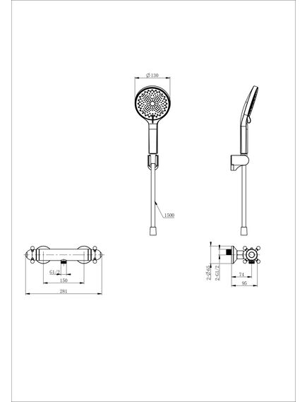 Купить Смеситель для душа с термостатом WONZON & WOGHAND Strato, Хром (WW-B2048-A-CR) (ww-b2048-a-cr) по цене 23197 руб., в Санкт-Петебруге в интернет магазине 100-Систем, а также дургие товары WONZON & WOGHAND из раздела Смесители для душа без излива и Смесители для ванны и душа