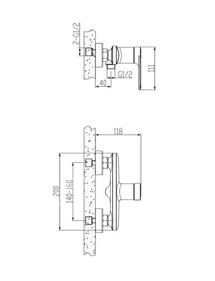 Купить Смеситель "Baku" д/душа, без акс., арт. BK 80, ESKO (bk 80) по цене 8490 руб., в Санкт-Петебруге в интернет магазине 100-Систем, а также дургие товары ESKO из раздела Смесители для душа без излива и Смесители для ванны и душа