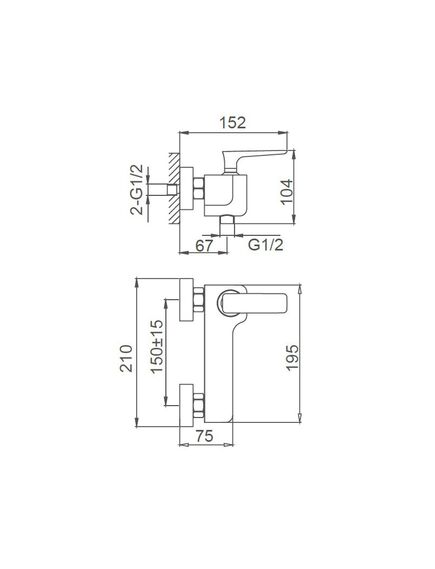 Купить Смеситель для душа WONZON & WOGHAND SHARK, Хром (WW-484101-CR) (ww-484101-cr) по цене 27678 руб., в Санкт-Петебруге в интернет магазине 100-Систем, а также дургие товары WONZON & WOGHAND из раздела Смесители для душа без излива и Смесители для ванны и душа