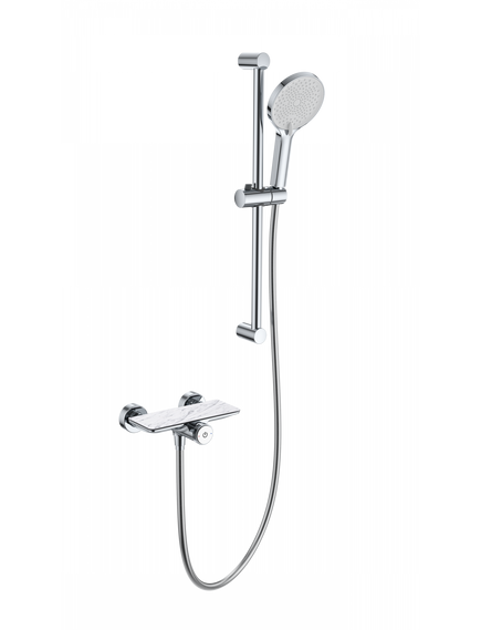 Купить Смеситель для душа с гарнитуром WONZON & WOGHAND ClickPlate, Хром (WW-B2052-A-CR) (ww-b2052-a-cr) по цене 23276 руб., в Санкт-Петебруге в интернет магазине 100-Систем, а также дургие товары WONZON & WOGHAND из раздела Смесители для душа без излива и Смесители для ванны и душа