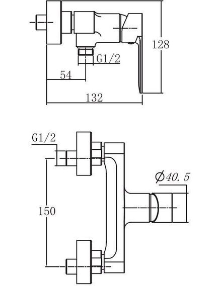 Купить Смеситель для душа Aquanet Passion AF300-30С (af300-30с) по цене 6060 руб., в Санкт-Петебруге в интернет магазине 100-Систем, а также дургие товары AQUANET из раздела Смесители для душа без излива и Смесители для ванны и душа