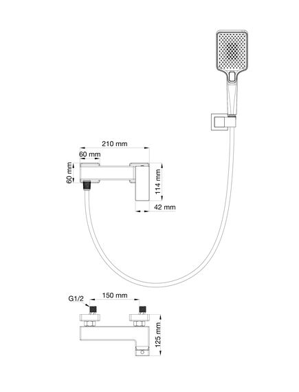 Купить Смеситель для душа WONZON & WOGHAND CUBE 2.0, Брашированное золото (WW-88048068-BG) (ww-88048068-bg) по цене 36464 руб., в Санкт-Петебруге в интернет магазине 100-Систем, а также дургие товары WONZON & WOGHAND из раздела Смесители для душа без излива и Смесители для ванны и душа