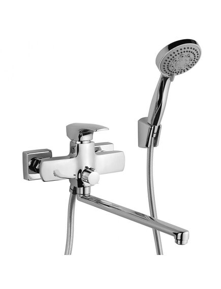 Купить Смеситель для ванны Paini Angel с длинным изливом с аксессуаром (ANCR112P20LMKM) по цене 11200 руб., в Санкт-Петебруге в интернет магазине 100-Систем, а также дургие товары Paini из раздела Смесители с длинным изливом и Смесители для ванны и душа