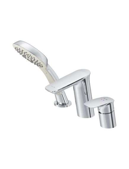 Купить F50A01300 Inspire V2.0, смеситель на борт ванны, трёхсекционный, излив  мм, хром, шт (f50a01300) по цене 41990 руб., в Санкт-Петебруге в интернет магазине 100-Систем, а также дургие товары AM.PM из раздела Смесители на борт ванны и Смесители для ванны и душа