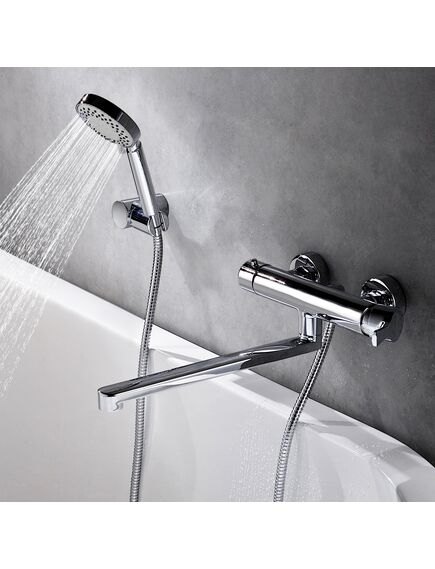Купить Смеситель для ванны WasserKRAFT Berkel 4802L универсальный Хром (4802l) по цене 31290 руб., в Санкт-Петебруге в интернет магазине 100-Систем, а также дургие товары WasserKRAFT из раздела Смесители с длинным изливом и Смесители для ванны и душа