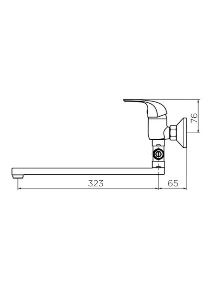 Купить D1109500 Stark cмеситель для ванны и душа с длинным изливом (d1109500) по цене 5990 руб., в Санкт-Петебруге в интернет магазине 100-Систем, а также дургие товары Dorff из раздела Смесители с длинным изливом и Смесители для ванны и душа