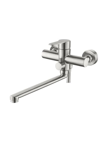 Купить Смеситель для ванны с длинным изливом 300мм.Дивертор в корпусе Φ35.Нерж.сталь. (Комплектуется душевыми аксессуарами) (a71103) по цене 5071 руб., в Санкт-Петебруге в интернет магазине 100-Систем, а также дургие товары Accoona из раздела Смесители с длинным изливом и Смесители для ванны и душа