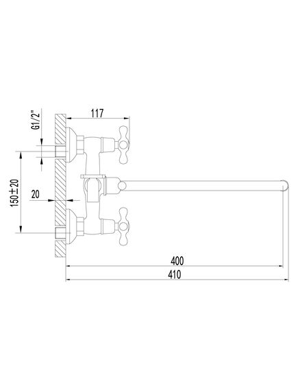Купить Смеситель Lemark Standard LM2151C универсальный (lm2151c) по цене 7400 руб., в Санкт-Петебруге в интернет магазине 100-Систем, а также дургие товары LEMARK из раздела Смесители с длинным изливом и Смесители для ванны и душа
