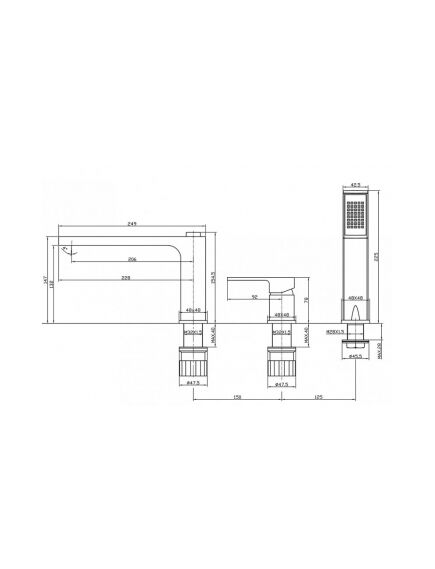 Купить Смеситель на борт ванны BelBagno ROMANO ROM-BVD-CRM (rom-bvd-crm) по цене 18350 руб., в Санкт-Петебруге в интернет магазине 100-Систем, а также дургие товары BelBagno из раздела Смесители на борт ванны и Смесители для ванны и душа