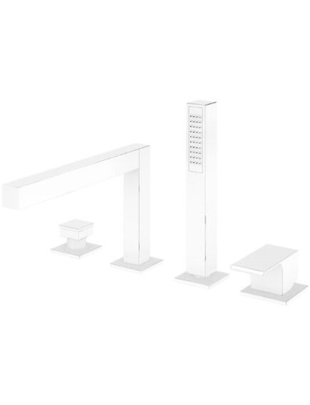 Купить Смеситель на борт ванны Cezares PORTA-BVDM4-BIO, белый (PORTA-BVDM4-BIO) по цене 94020 руб., в Санкт-Петебруге в интернет магазине 100-Систем, а также дургие товары CEZARES из раздела Смесители на борт ванны и Смесители для ванны и душа