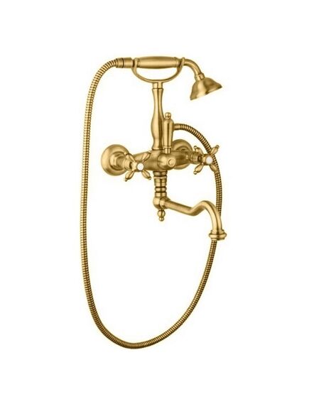 Купить Смеситель для ванны и душа Cezares NOSTALGIA-VDF-03/24-M, золото (nostalgia-vdf-03/24-m) по цене 90930 руб., в Санкт-Петебруге в интернет магазине 100-Систем, а также дургие товары CEZARES из раздела Смесители с длинным изливом и Смесители для ванны и душа