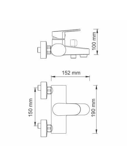 Купить Смеситель для ванны WasserKRAFT Donau 5301 Хром (5301) по цене 12369 руб., в Санкт-Петебруге в интернет магазине 100-Систем, а также дургие товары WasserKRAFT из раздела Смесители с коротким изливом и Смесители для ванны и душа