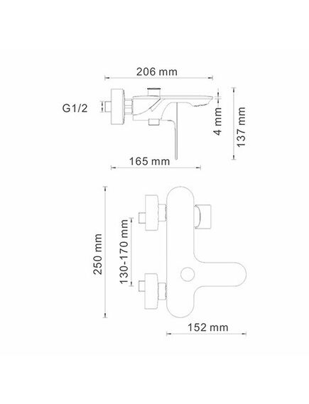 Купить Смеситель для ванны WasserKRAFT Dinkel 5801 Хром (5801) по цене 18683 руб., в Санкт-Петебруге в интернет магазине 100-Систем, а также дургие товары WasserKRAFT из раздела Смесители с коротким изливом и Смесители для ванны и душа