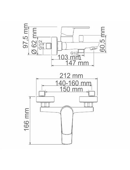 Купить Смеситель WasserKraft Dill 6101 для ванны и душа. хром (6101) по цене 15300 руб., в Санкт-Петебруге в интернет магазине 100-Систем, а также дургие товары WasserKRAFT из раздела Смесители с коротким изливом и Смесители для ванны и душа