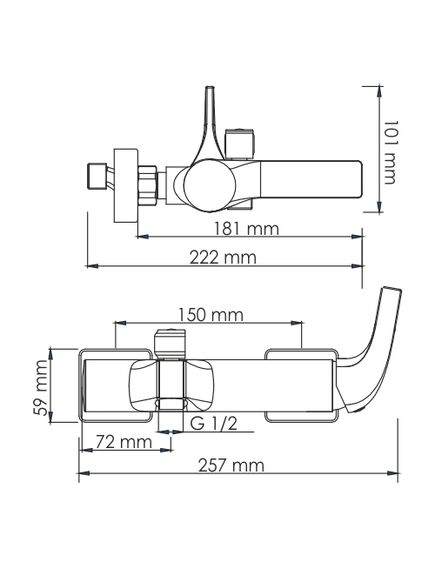 Купить Sauer 7101 Смеситель для ванны с коротким изливом (7101) по цене 29304 руб., в Санкт-Петебруге в интернет магазине 100-Систем, а также дургие товары WasserKRAFT из раздела Смесители с коротким изливом и Смесители для ванны и душа
