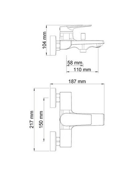 Купить Lopau 3201 Смеситель для ванны с коротким изливом (3201) по цене 17850 руб., в Санкт-Петебруге в интернет магазине 100-Систем, а также дургие товары WasserKRAFT из раздела Смесители с коротким изливом и Смесители для ванны и душа