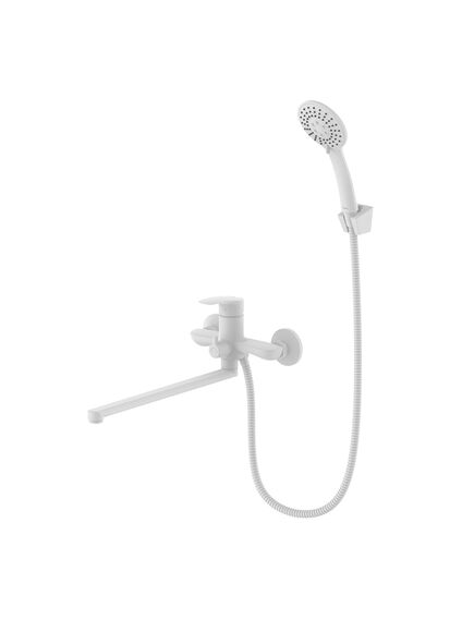 Купить Смеситель для ванны с длинными изливом, белый матовый, Rora, Milardo, RORWT00M10 (rorwt00m10) по цене 8890 руб., в Санкт-Петебруге в интернет магазине 100-Систем, а также дургие товары MILARDO из раздела Смесители с длинным изливом и Смесители для ванны и душа