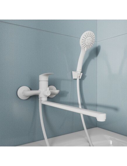 Купить Смеситель для ванны с длинными изливом, белый матовый, Rora, Milardo, RORWT00M10 (rorwt00m10) по цене 8890 руб., в Санкт-Петебруге в интернет магазине 100-Систем, а также дургие товары MILARDO из раздела Смесители с длинным изливом и Смесители для ванны и душа