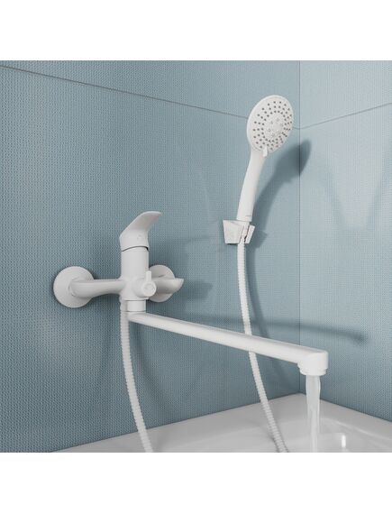 Купить Смеситель для ванны с длинными изливом, белый матовый, Rora, Milardo, RORWT00M10 (rorwt00m10) по цене 8890 руб., в Санкт-Петебруге в интернет магазине 100-Систем, а также дургие товары MILARDO из раздела Смесители с длинным изливом и Смесители для ванны и душа