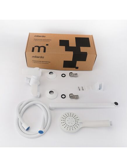 Купить Смеситель для ванны с длинными изливом, белый матовый, Rora, Milardo, RORWT00M10 (rorwt00m10) по цене 8890 руб., в Санкт-Петебруге в интернет магазине 100-Систем, а также дургие товары MILARDO из раздела Смесители с длинным изливом и Смесители для ванны и душа