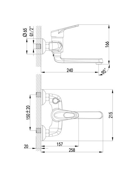 Купить Смеситель Lemark Luna LM4114C для ванны (lm4114c) по цене 12440 руб., в Санкт-Петебруге в интернет магазине 100-Систем, а также дургие товары LEMARK из раздела Смесители с длинным изливом и Смесители для ванны и душа