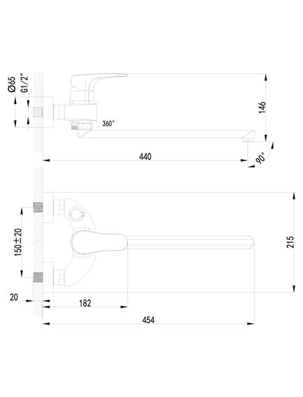 Купить Смеситель Lemark Shift LM4317C для ванны (lm4317c) по цене 11870 руб., в Санкт-Петебруге в интернет магазине 100-Систем, а также дургие товары LEMARK из раздела Смесители с длинным изливом и Смесители для ванны и душа