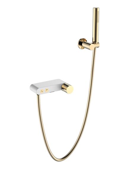 Купить Смеситель STICK для ванны WHITE DIAMOND GOLD (123-wg) по цене 45690 руб., в Санкт-Петебруге в интернет магазине 100-Систем, а также дургие товары BOHEME из раздела Смесители с коротким изливом и Смесители для ванны и душа